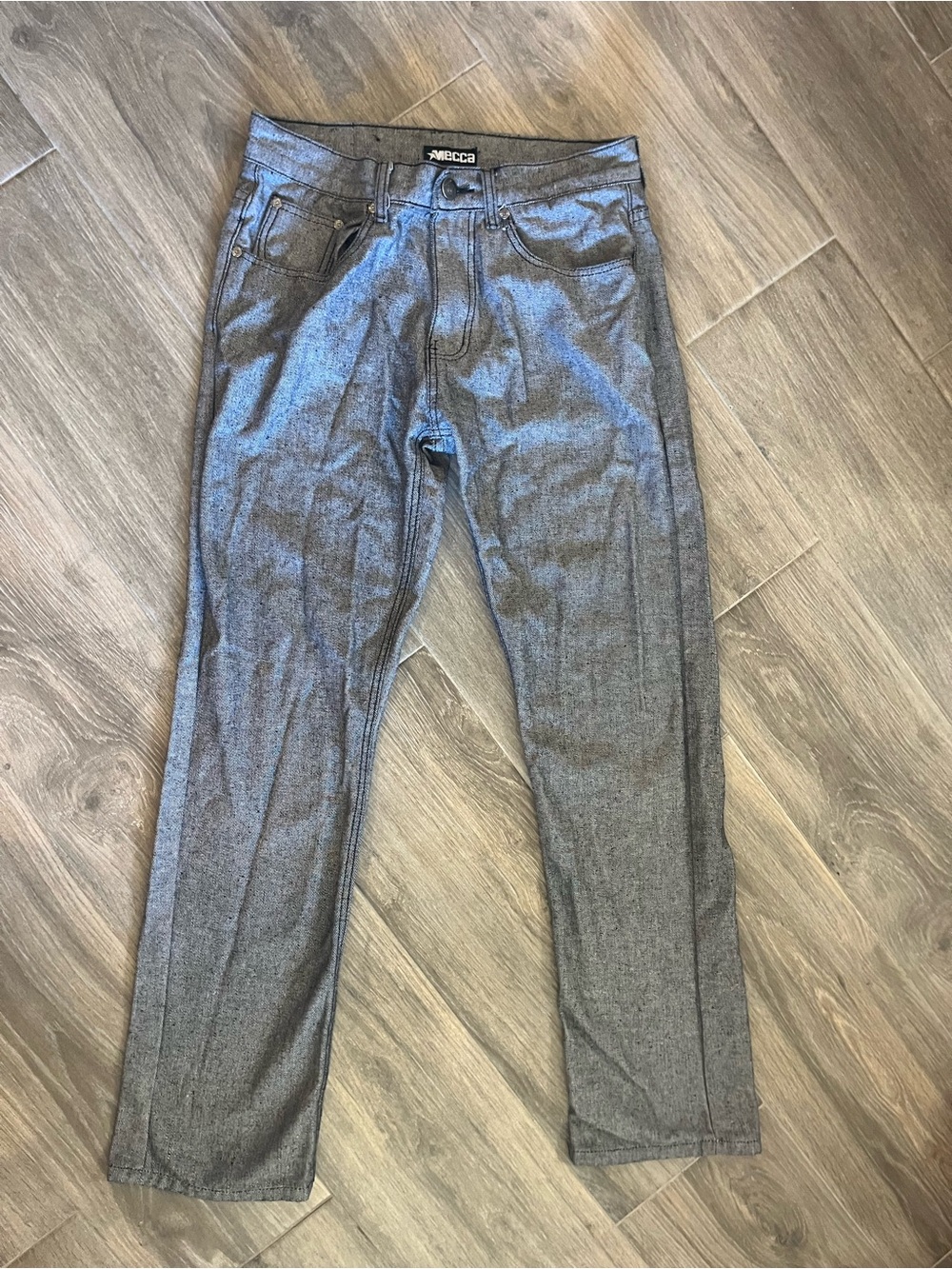 mecca Men's Charcoal Straight-Leg Jeans